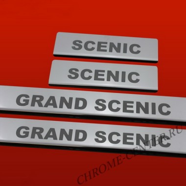 Накладки на пороги Renault Grand Scenic 2009- бренд – Croni главное фото